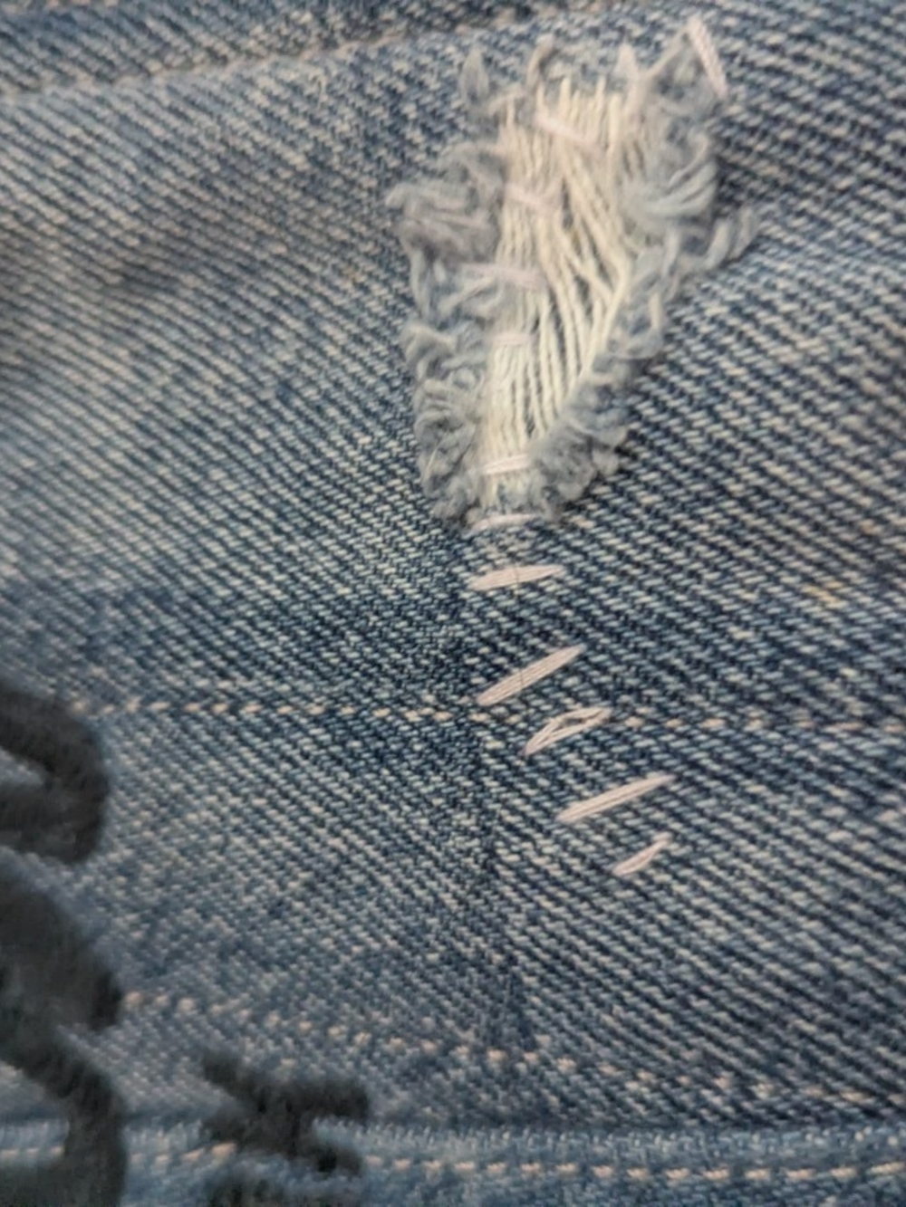 Coach Denim Cargo Tote Upcycled In A Love Denim Size 26 New Without Tags. - Picture 11 of 16
